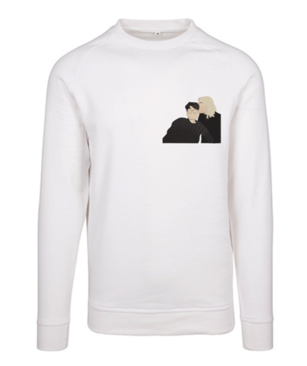 Bluza bez z kaptura z haftem postaci